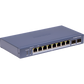 Switch PoE+ / Administrable / 8 Puertos 1000 Mbps PoE+/ 2 Puertos SFP / Configuración Nube desde Hik-PartnerPro / Modo Extendido hasta 300 Metros / 110 W