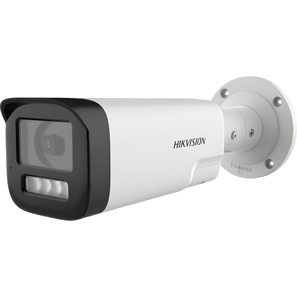 [Audio Bidireccional + Dual Light + ColorVu] Bala TURBOHD 4K (8 Megapixel) / Lente 3.6 mm / 80 mts IR EXIR + 80 mts Luz Blanca / Micrófono y Bocina Integrado / Exterior IP67 / Metal / dWDR