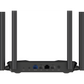 Router Inalámbrico WISP Gigabit / Hasta 1200 Mbps / Doble Banda AC (2.4 GHz y 5 GHz) / 3 Puertos LAN 10/100/1000 Mbps + 1 Puerto WAN 10/100/1000 Mbps /  4 Antenas Externas Omnidireccional de 5 dBi / Interior