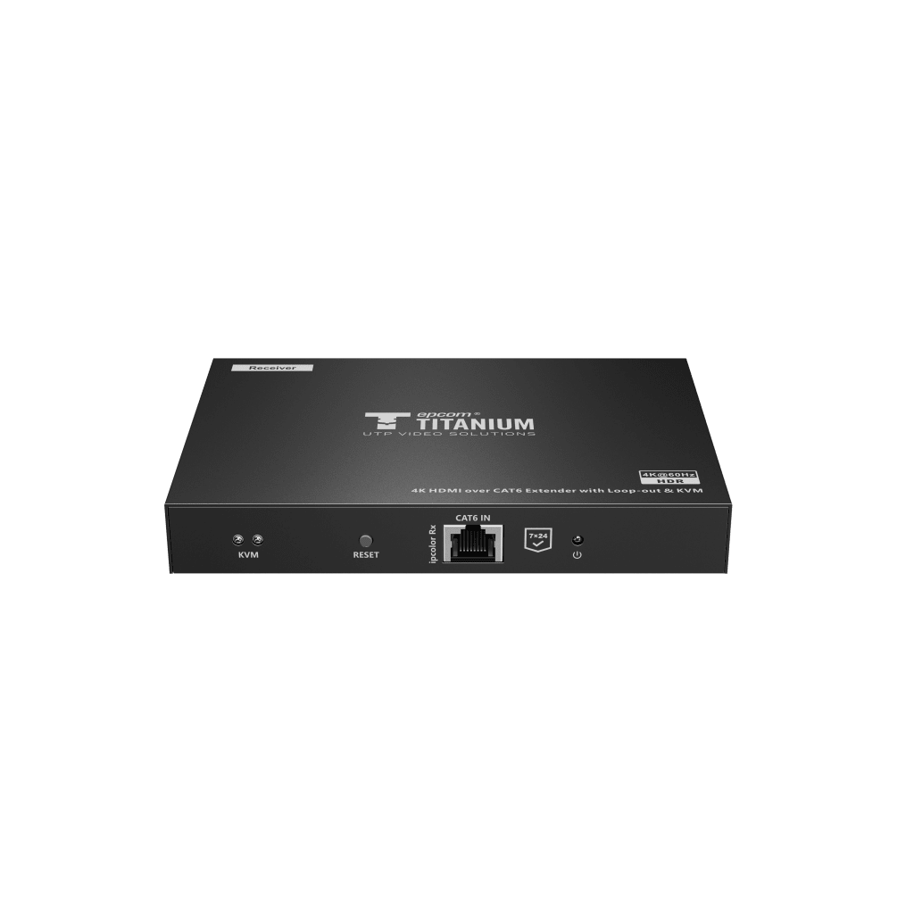 Kit extensor KVM (HDMI y USB) hasta 70 metros | Resolución 4K @ 60 Hz | Cat 6, 6a y 7 | IPCOLOR | CERO LATENCIA | HDR10 | Salida Loop | Puerto S/PDIF | Uso 24/7 | Transmite el Video y Controla tu DVR vía USB a distancia.