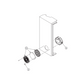 Kit Filtro Protector de dedos para Ventilador 6 Pulgadas con Filtro Extraíble Lavable / Incluye Herrajes / Material Plástico Negro Mate