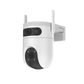 Cámara IP WiFi 6 (2.4 GHz y 5 GHz) PT Dual-Lente  / 2K (3mp + 3mp) / Visión Nocturna Color Hasta 40m / Detección IA Humano-Vehículo / Seguimiento Automático / Defensa Activa con Sirena y Luz Estroboscópica