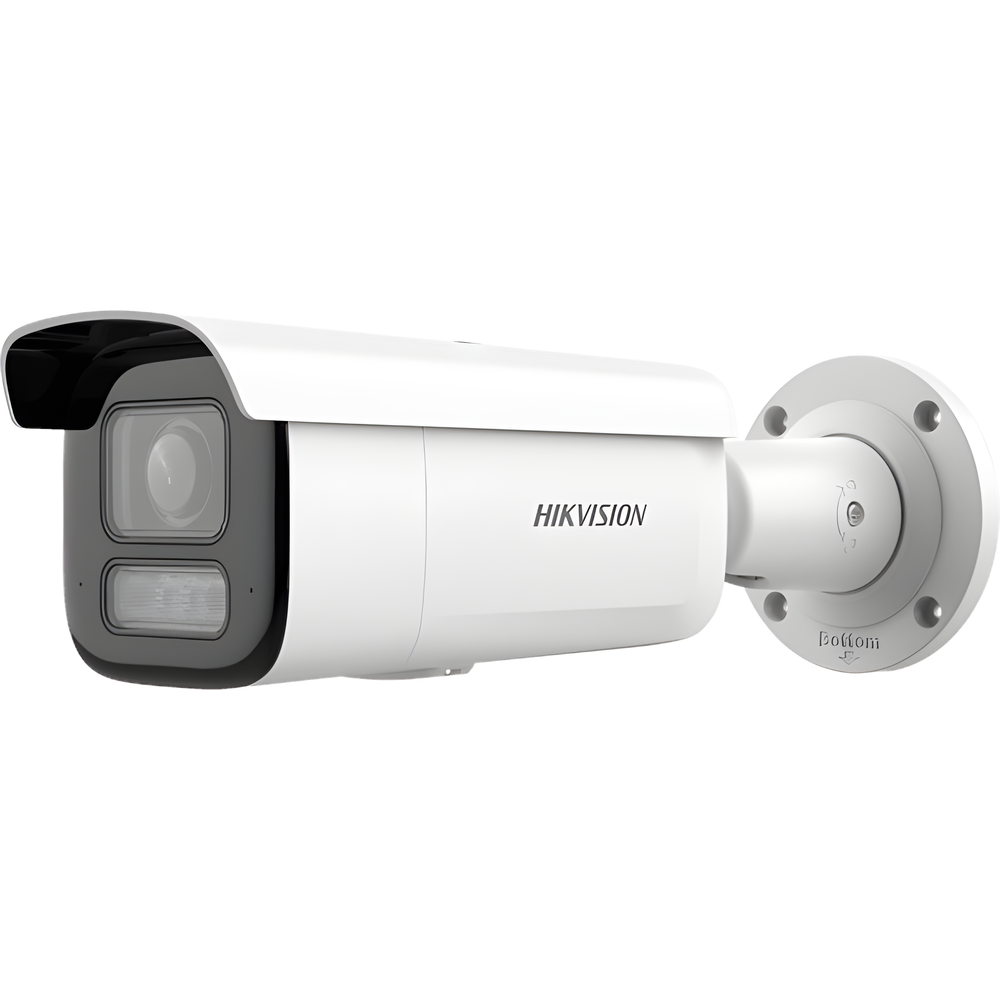 [Dual Light + 2 Micrófonos Integrados]  Bala IP 8 Megapixel (4K) / Lente Motorizado 2.8-12 mm / 60 m Luz Blanca + 60 m IR / AcuSense / Exterior IP67 / IK10 / WDR 120 dB / PoE 802.3at / ONVIF / Alarmas I/O / Micro SD / ACUSEEK