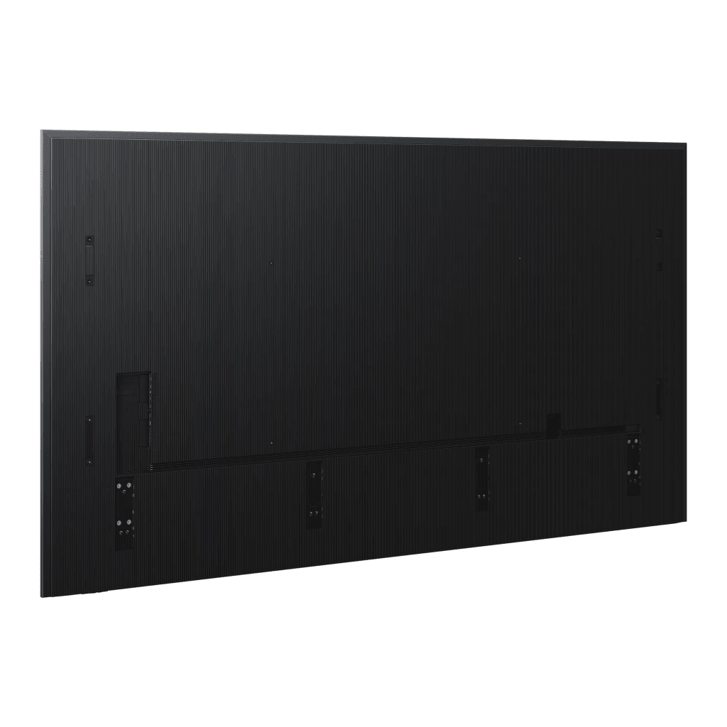 Pantalla Profesional Neo QLED 115" Resolucion 4K / Panel VA / Brillo 1,000 nit / Dimensiones 2.56m largo x 1.46 m de alto / Uso 24/7 / HDMI 2.1 / DisplayPort 1.4 / WiFi-Bluetooth / compatible con VXT