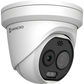 (HIKMICRO) Turret IP Bi-espectral (Térmica + Óptica) / Lente Térmico 2.1 mm (256 X 192) / Lente Óptico 2.2 mm (5 Megapixel) / Detección de Temperatura (-20°C a 650°C) / IA con GUANLAN / Dual Light (30 mts IR + 30