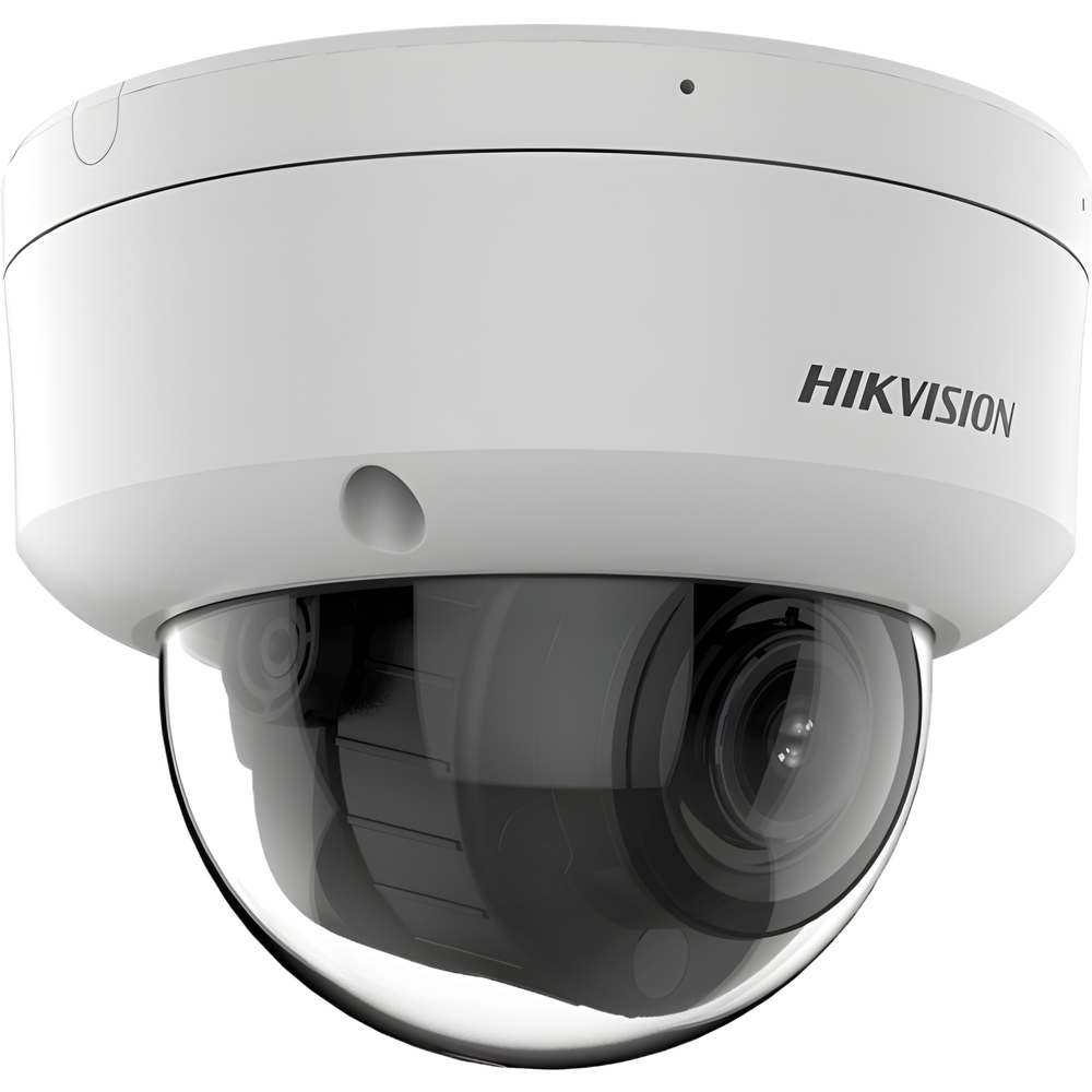 [Dual Light + 2 Micrófonos Integrados] Domo IP 8 MP (3840×2160) / Lente Mot. 2.8-12 mm / Smart IR + Blanco (40 m) / ACUSENSE / Exterior IP67 / IK10 / WDR 120 dB / PoE 802.3af / ONVIF / Alarmas I/O / Micro SD / Metal / ACUSEEK