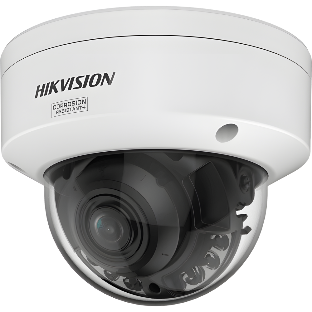 [Dual Light + ColorVu 3.0 + HikAI] Domo IP 4 Megapixel / Lente Mot. 2.8 a 12 mm / 40 mts IR + Luz Blanca / Exterior IP67 / WDR 130 dB / ACUSENSE 3.0 / Metal / NEMA 4X / ACUSEEK