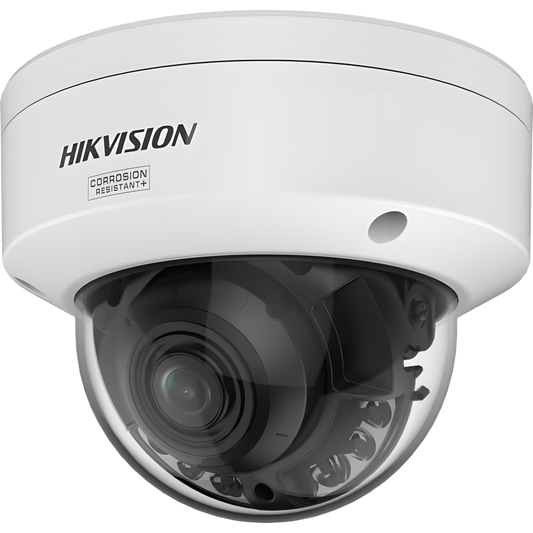 [Dual Light + ColorVu 3.0 + HikAI] Domo IP 4 Megapixel / Lente Mot. 2.8 a 12 mm / 40 mts IR + Luz Blanca / Exterior IP67 / WDR 130 dB / ACUSENSE 3.0 / Metal / NEMA 4X / ACUSEEK