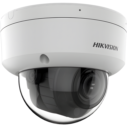 [Dual Light + 2 Micrófonos Integrados] Domo IP 4 Megapixel / Lente Mot. 2.8 a 12 mm / 40 mts Luz Blanca + 40 mts IR / ACUSENSE / Exterior IP67 / IK10 / WDR 120 dB / PoE / ONVIF / Alarmas I/O / Micro SD / Metal / ACUSEEK