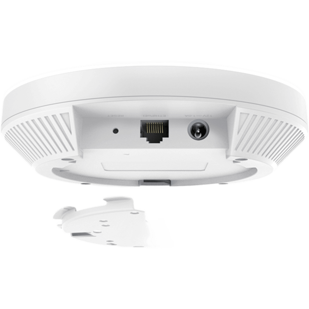 Access Point Wi-Fi 6 AX3000 / Doble Banda 2.4 GHz + 5 GHz / 4-Stream / 160 MHz / MU-MIMO / OFDMA / 1 Puerto Gigabit PoE / Montaje en Techo / Gestión Cloud Omada SDN