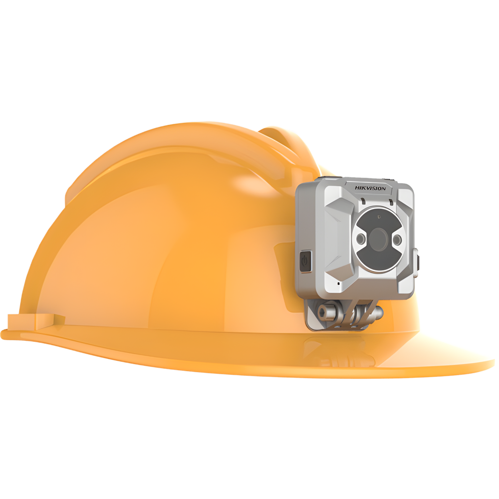 Cámara de Casco Wi-Fi DS-MCH208 / Resolución 1080p / Compresión H.264/H.265 / Campo de Visión 84° / Resistencia IP67 / Batería Integral de 3300 mAh / Grabación Continua 12h