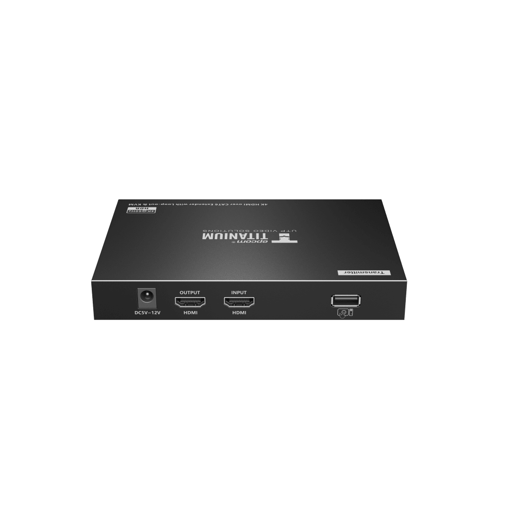 Kit extensor KVM (HDMI y USB) hasta 70 metros | Resolución 4K @ 60 Hz | Cat 6, 6a y 7 | IPCOLOR | CERO LATENCIA | HDR10 | Salida Loop | Puerto S/PDIF | Uso 24/7 | Transmite el Video y Controla tu DVR vía USB a distancia.