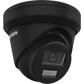 [Dual Light + 2 Micrófonos de Doble Matriz] Turret IP 4 Megapixel / Color Negro / Lente 2.8 mm / 30 mts Luz Blanca + 30 mts IR / ACUSENSE / Exterior IP67 / WDR 120 dB / PoE / ONVIF / Micro SD / Metal / ACUSEEK