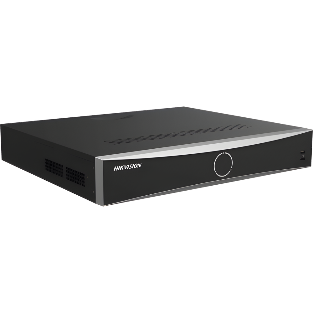 [Acusearch] NVR 12 Megapixel (4K) / 16 canales IP / 16 Puertos PoE+ / AcuSense (Evita Falsas Alarmas) / Reconocimiento Facial / 4 Bahías de Disco Duro / Switch PoE 300 mts  / HDMI en 4K / Alarmas I/O