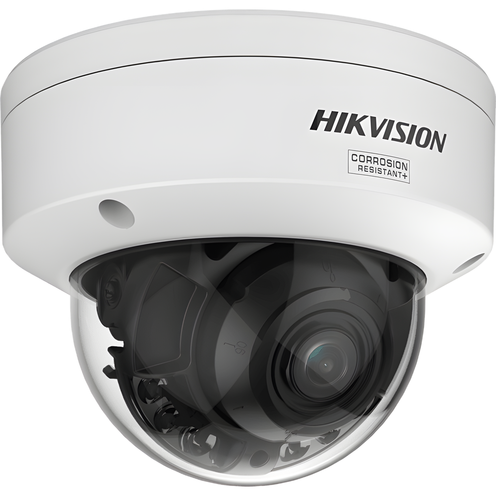 [Dual Light + ColorVu 3.0 + HikAI] Domo IP 4 Megapixel / Lente Mot. 2.8 a 12 mm / 40 mts IR + Luz Blanca / Exterior IP67 / WDR 130 dB / ACUSENSE 3.0 / Metal / NEMA 4X / ACUSEEK