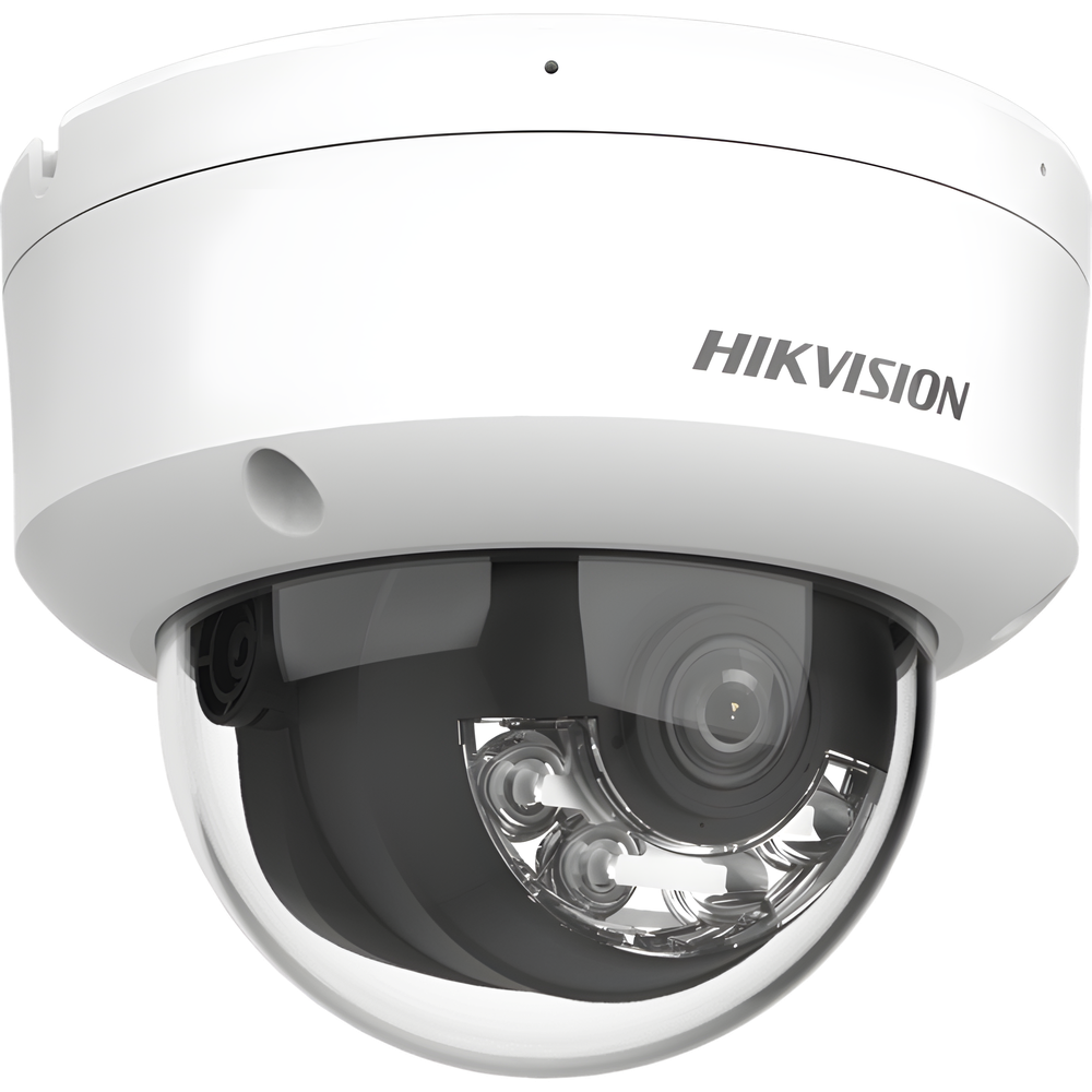 [Dual Light + 2 Micrófonos Integrados] Domo IP 4 Megapixel / Lente 2.8 mm / 30 mts Luz Blanca + 30 mts IR / ACUSENSE / Exterior IP67 / IK10 / WDR 120 dB / PoE / ONVIF / Micro SD / Metal / ACUSEEK