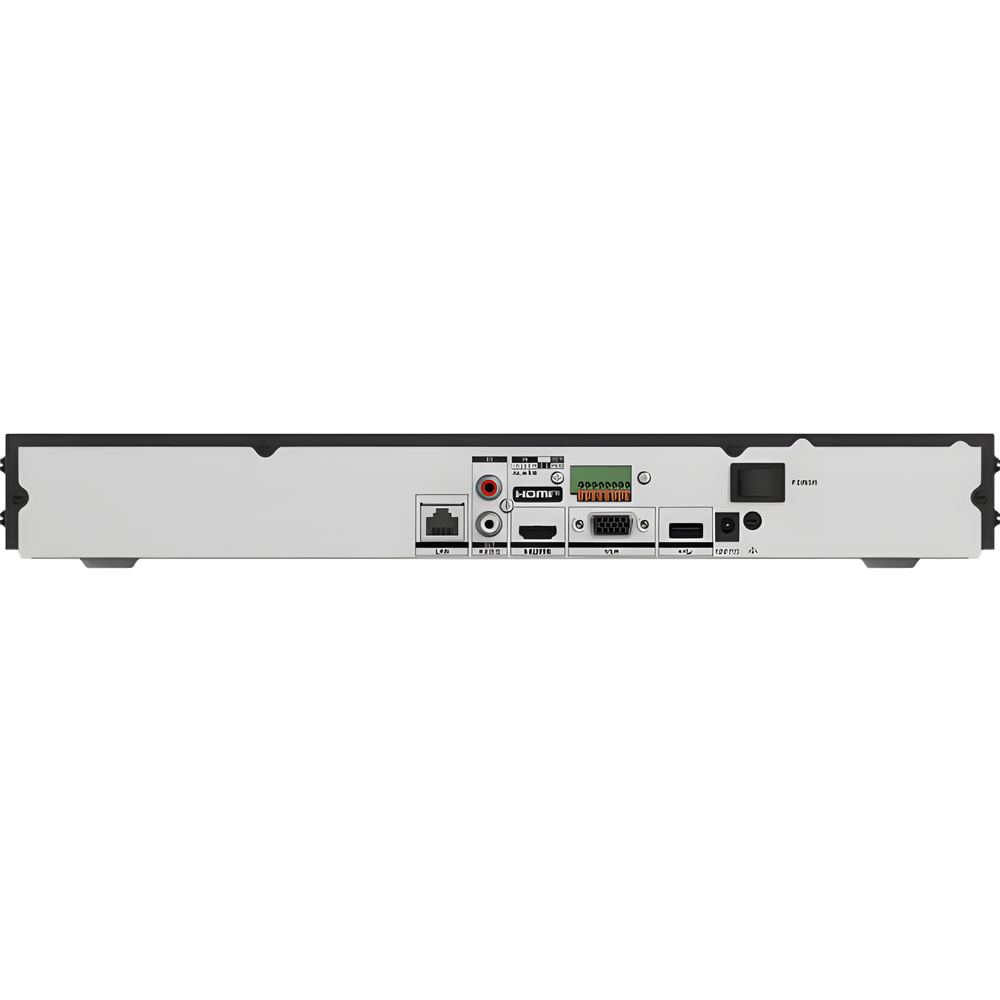 [Acusearch] NVR 12 Megapixel (4K) / 16 canales IP / AcuSense (Evita Falsas Alarmas) / Reconocimiento Facial / 2 Bahías de Disco Duro / HDMI en 4K / Sin Puertos PoE+ / Alarmas I/O
