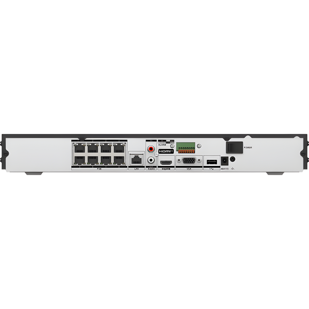 [Acusearch] NVR 12 Megapixel (4K) / 8 canales IP / 8 Puertos PoE+ / AcuSense (Evita Falsas Alarmas) / Reconocimiento Facial / 2 Bahías de Disco Duro / HDMI en 4K / Alarmas I/O / 300 Metros PoE Modo Extendido