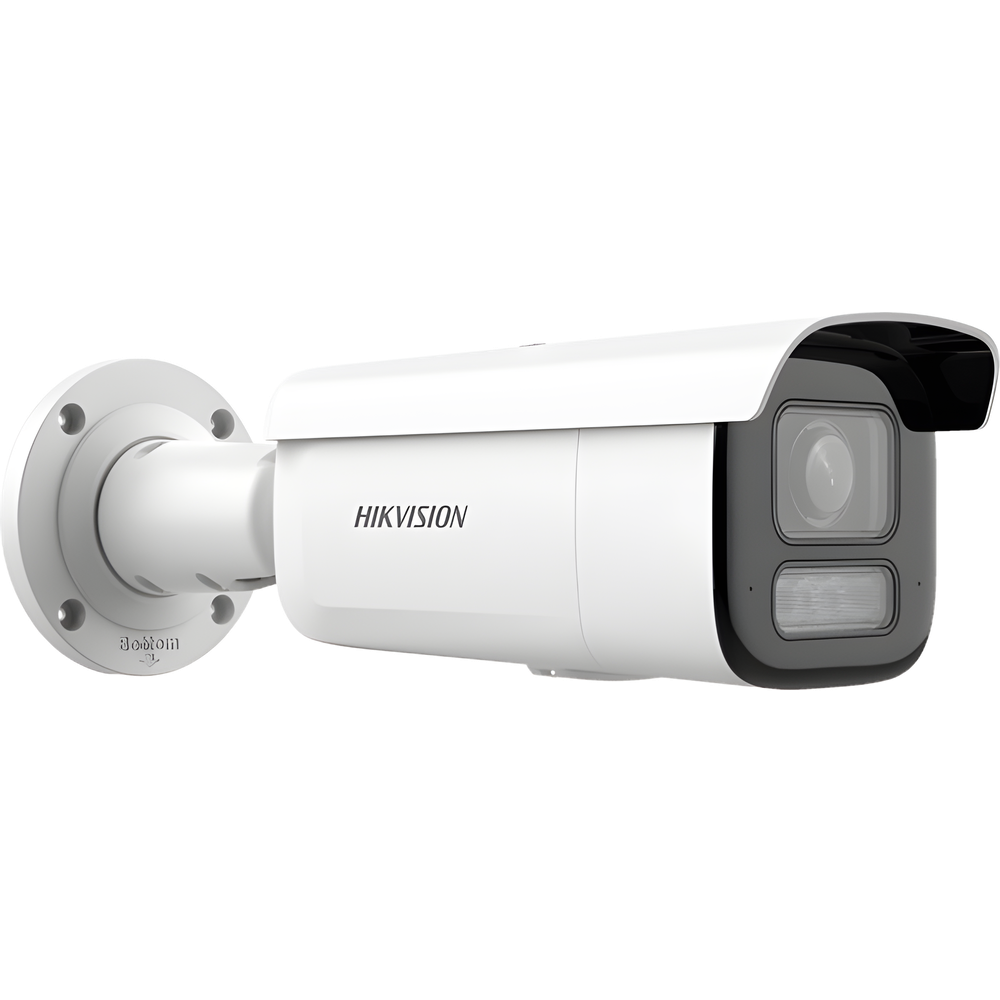 [Dual Light + 2 Micrófonos Integrados] Bala IP 6 Megapixel / Lente Mot. 2.8 a 12 mm / 60 mts Luz Blanca + 60 mts IR / Exterior IP67 / IK10 /  WDR 120 dB / PoE+ / ACUSENSE / Alarmas I/O / Micro SD / ONVIF / Metal / ACUSEEK