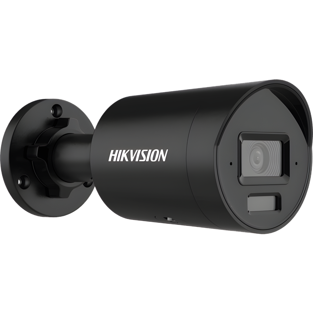 [Dual Light + 2 Micrófonos Integrados] Bala IP 4 Megapixel / Color Negro / Lente 2.8 mm / 40 mts Luz Blanca + 40 mts IR / ACUSENSE / Exterior IP67 / WDR 120 dB / PoE / ONVIF / Micro SD / Metal / ACUSEEK