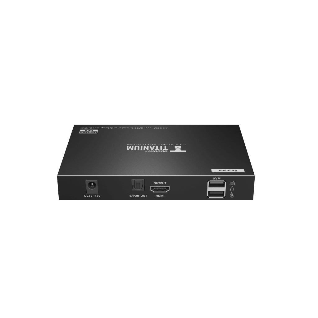 Kit extensor KVM (HDMI y USB) hasta 70 metros | Resolución 4K @ 60 Hz | Cat 6, 6a y 7 | IPCOLOR | CERO LATENCIA | HDR10 | Salida Loop | Puerto S/PDIF | Uso 24/7 | Transmite el Video y Controla tu DVR vía USB a distancia.
