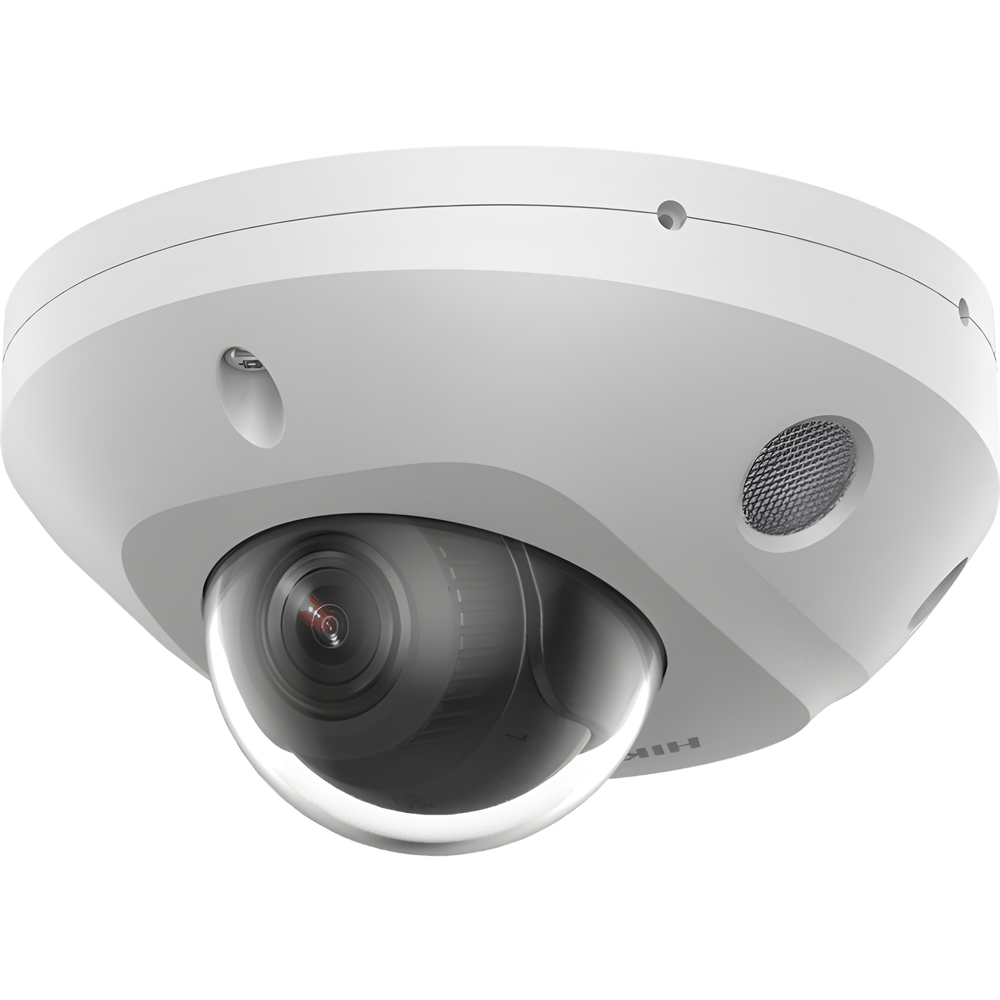[Dual Light + 2 Micrófonos Integrados] Mini Domo IP 4 Megapixel / Lente 2.8 mm / 30 mts Luz Blanca + 30 mts IR / ACUSENSE / Exterior IP67 / IK08 /  WDR 120 dB / PoE / ONVIF / MicroSD / ACUSEEK