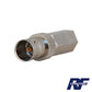 Conector BNC Hembra en 75 Ohm, Tipo Roscable para cable Coaxial RG-59/U, Níquel/ Plata/ Delrin.