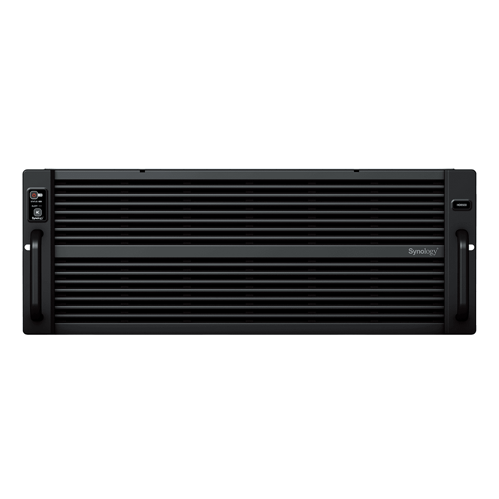 Servidor de Almacenamiento Synology HD6500 High Density 4U | 60 Bahías | Expansión hasta 300 Unidades | Procesadores Dual Intel Xeon Silver 10 Núcleos | Memoria DDR4 ECC RDIMM hasta 512 GB | Redes 10/25GbE | Fibre Channel | Garant&amp