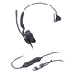 Diadema Cableada Profesional USB-C/A UH44 Mono de Yealink con Cancelación de Ruido por IA y Control de Llamadas Integrado