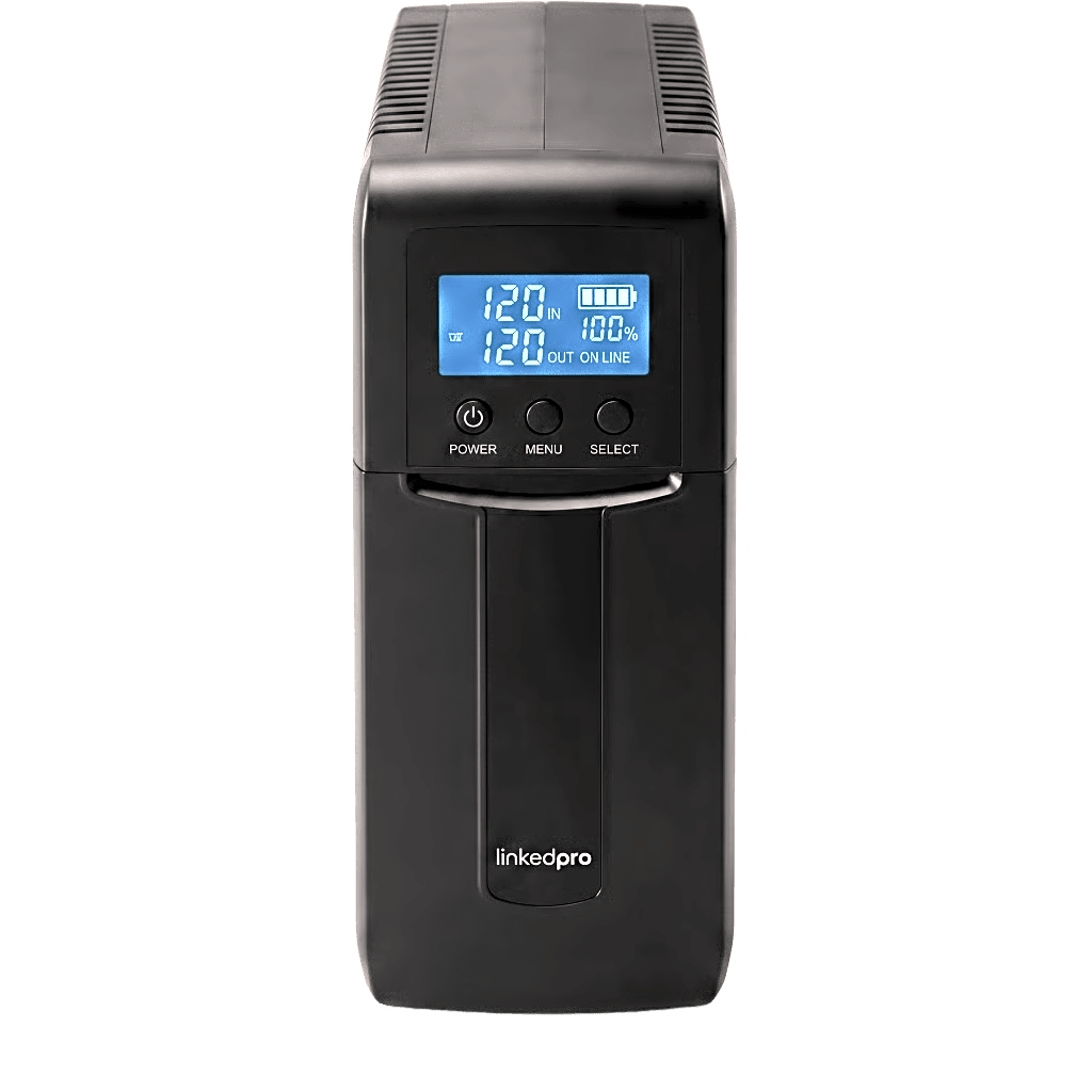 UPS de 850 VA/510 W, Topología Línea Interactiva, Entrada 120 Vca NEMA 5-15P, Tipo Mini Torre, Con 9 Tomas NEMA 5-15R