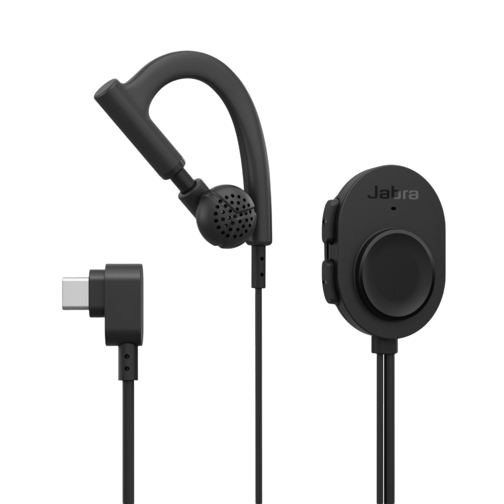 Auricular Jabra Perform 10 Mono / USB-C PTT / IP67 / Microsoft Teams Zello / 1.16m Cable