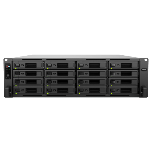 Servidor de Almacenamiento RackStation RS2825RP+ | 16 Bahías | 3U | Hasta 560 TB | Rendimiento 3,519/1,790 MB/s | Fuentes de Alimentación Duales | Expansión PCIe | Compatible con Virtualización y Vigilancia.