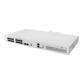 Switch de Red MikroTik CRS418-8P-8G-2S+RM / 17 Puertos Gigabit Ethernet / 8 Puertos PoE-out 802.3af/at / 2 Puertos SFP+ 10G / CPU Quad-Core 2.2 GHz ARM / RouterOS v7 / L3 HW Offloading / Alimentación Dual Redundante / USB 3.0