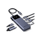 Hub USB-C 6 en 1 / HDMI 4K@60Hz / 3 Puertos USB-A 5Gbps / Carga PD 3.0 100W / Compatibilidad Universal Windows-macOS-Linux / Diseño Compacto
