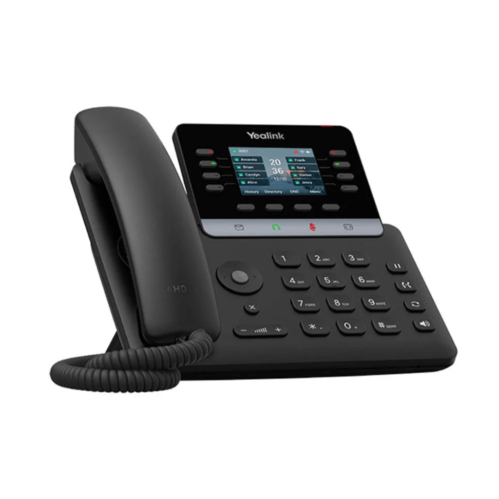 Teléfono IP Empresarial Yealink SIP-T73U Profesional con 12 Líneas SIP y Pantalla a Color