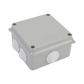 Caja de Conexiones Impermeable IP65, 7 Entradas, Dimensiones 100 x 100 x 70 mm, para Instalaciones Industriales, Comerciales y Residenciales, Incluye Tornillería para su Instalación