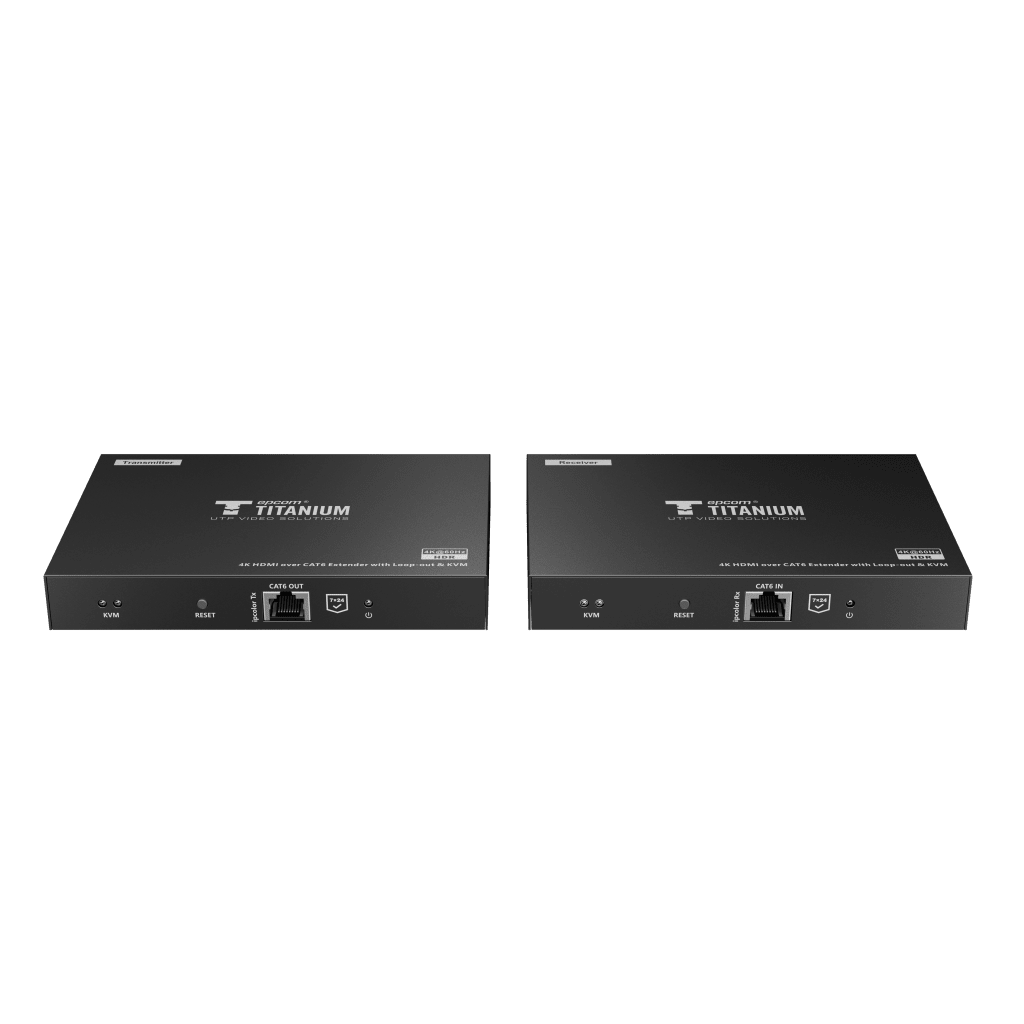 Kit extensor KVM (HDMI y USB) hasta 70 metros | Resolución 4K @ 60 Hz | Cat 6, 6a y 7 | IPCOLOR | CERO LATENCIA | HDR10 | Salida Loop | Puerto S/PDIF | Uso 24/7 | Transmite el Video y Controla tu DVR vía USB a distancia.