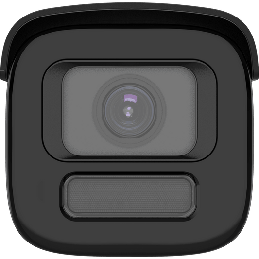 [Dual Light + ColorVu 3.0 + HikAI] Bala IP 4 Megapixel / Lente Mot. 2.8 a 12 mm / 60 mts IR + Luz Blanca / Exterior IP67 / WDR 130 dB / ACUSENSE 3.0 / Microfono Integrado / Metal / NEMA 4X / ACUSEEK