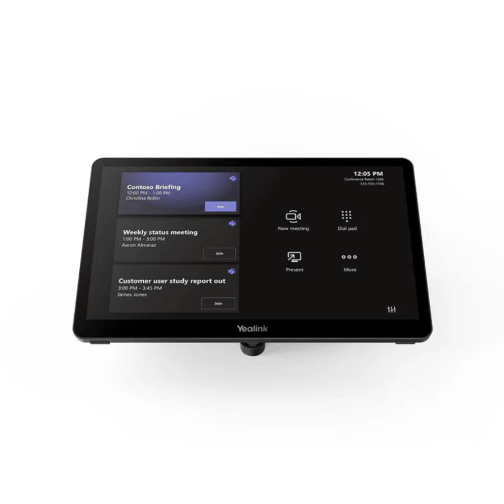 Sistema de Videoconferencia Yealink MVCS90 para Microsoft Teams Rooms ideal para Salas Grandes con Seguimiento Inteligente y Audio Profesional.