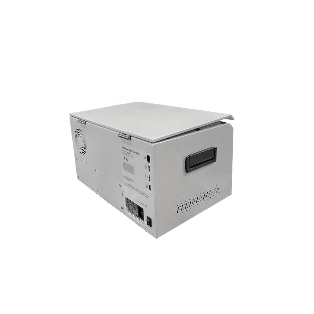 Estación de Descarga para Cámaras Corporales | 8 Canales de Conexión | Descarga Simultanea | Pantalla Táctil | Almacenamiento Hasta 12TB | Carga y Copia de Seguridad Automática | Compatible con Body Cam XMR-R3.