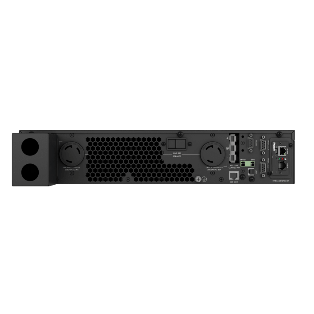 UPS SteadySine™ de 10000 VA/10000 W, Topología Online Doble Conversión, Entrada 208/240 Vca Con Terminal L1+L2+G, Onda Senoidal Pura, Con Baterías de Lithium-Ion (LiFePO4), 4 UR, Con 2 Tomas NEMA L6-30R y 1 HW L1+L2+PE