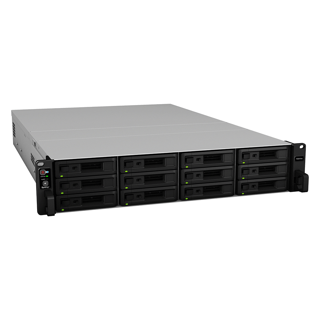 RackStation RS3618xs | Almacenamiento Empresarial | CPU Intel Xeon D-1521 | 12 Bahías | Escalable a 36 Bahías | 8GB DDR4 ECC | 10GbE | Compatibilidad con Virtualización .