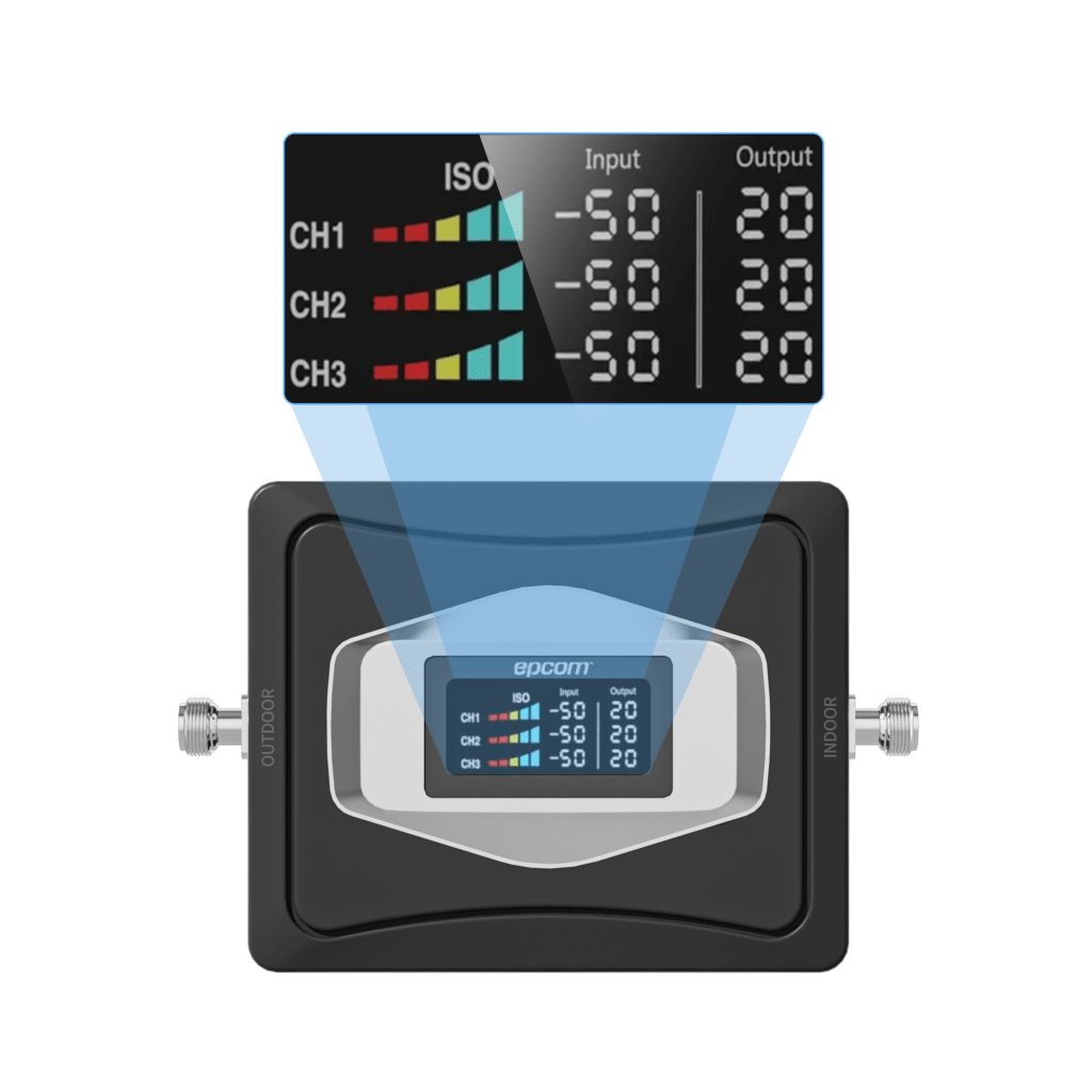 Kit Amplificador de Señal Celular 4G / Mejora las llamadas convencionales y VoLTE / Soporta los datos de las tecnologías 2G, 3G y 4G de TELCEL, AT&T y MOVISTAR / Cubre hasta 600 m2.