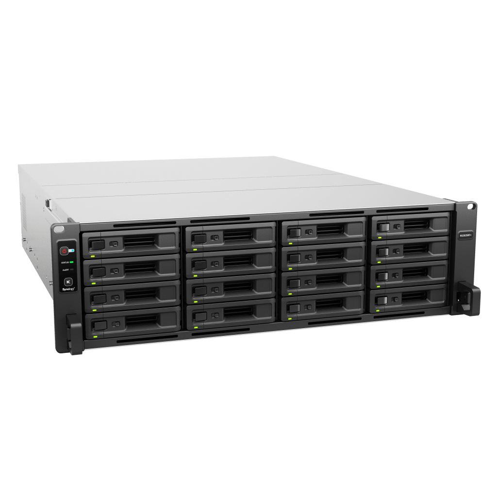 Servidor de Almacenamiento RackStation RS2825RP+ | 16 Bahías | 3U | Hasta 560 TB | Rendimiento 3,519/1,790 MB/s | Fuentes de Alimentación Duales | Expansión PCIe | Compatible con Virtualización y Vigilancia.