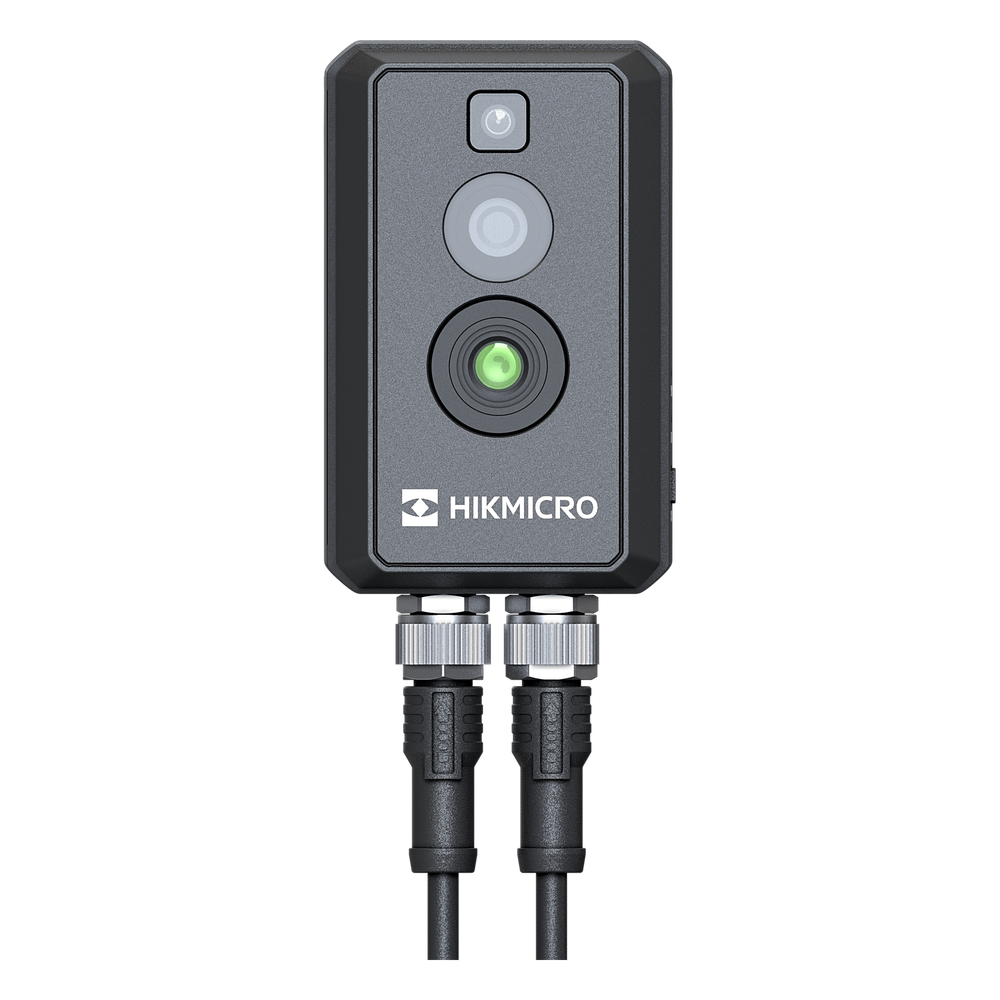 (HIKMICRO) Cubo IP Bi-Espectral / Térmica (256 X 192 / 2.1 mm) + Óptica (4 MP / 1.4 mm) / Rango: -20°C a 550°C / ±2°C Margen / PoE / IP67 / Ideal para Sites o Lugares Pequeños