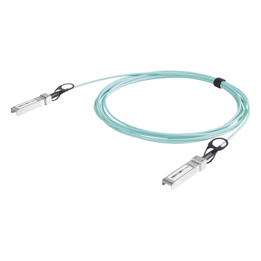 Cable AOC SFP+ de 1&10 Gbps a 1&10 Gbps / Cable de fibra óptica Activo / Longitud: 50 metros