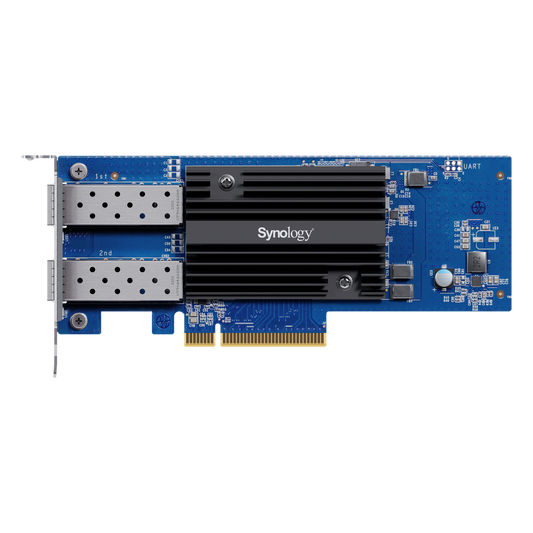 Adaptador de Red SFP+ de 10 GbE de Doble Puerto | Compatible con Synology | PCIe 3.0 x8 | Link Aggregation | Jumbo Frame 9 KB | Garantía de 5 Años.