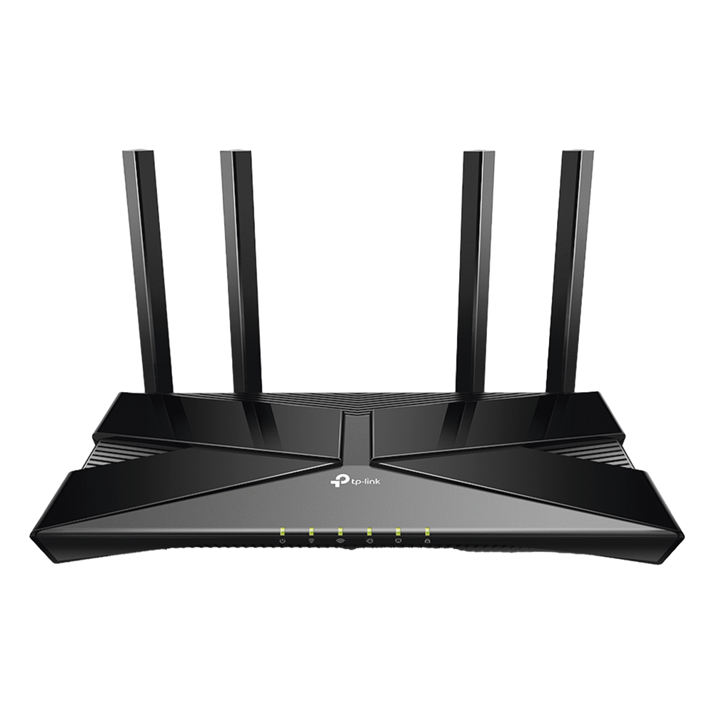Router WiFi 6 doble banda AX 3000 Mbps /  MU-MIMO y OFDMA / 1 Puerto WAN 10/100/1000 Mbps / 4 Puertos LAN 10/100/1000 Mbps / 4 Potentes Antenas.
