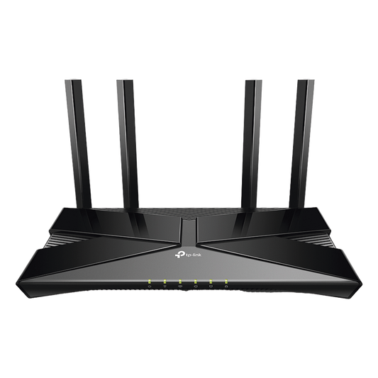 Router WiFi 6 doble banda AX 3000 Mbps /  MU-MIMO y OFDMA / 1 Puerto WAN 10/100/1000 Mbps / 4 Puertos LAN 10/100/1000 Mbps / 4 Potentes Antenas.