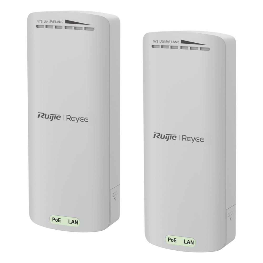Kit Enlace Inalámbrico Recomendado para Elevadores, hasta 500m o 125 pisos, Preconfigurado, Ajuste Automático, Hasta 300 Mbps, Doble Puerto LAN